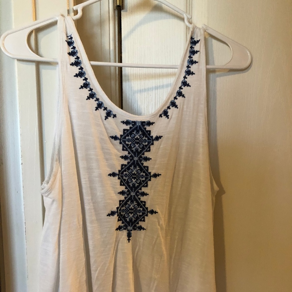 White tank top